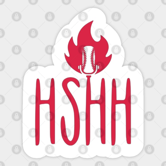 HSHH Alternate Logo - RED Sticker by Half Street High Heat
